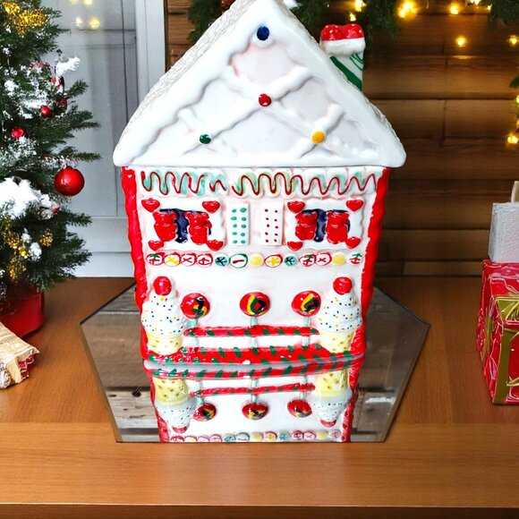 Candy & Ice Cream Gingerbread House Cookie Jar by MSRF Design Studio - Picture 4 of 11
